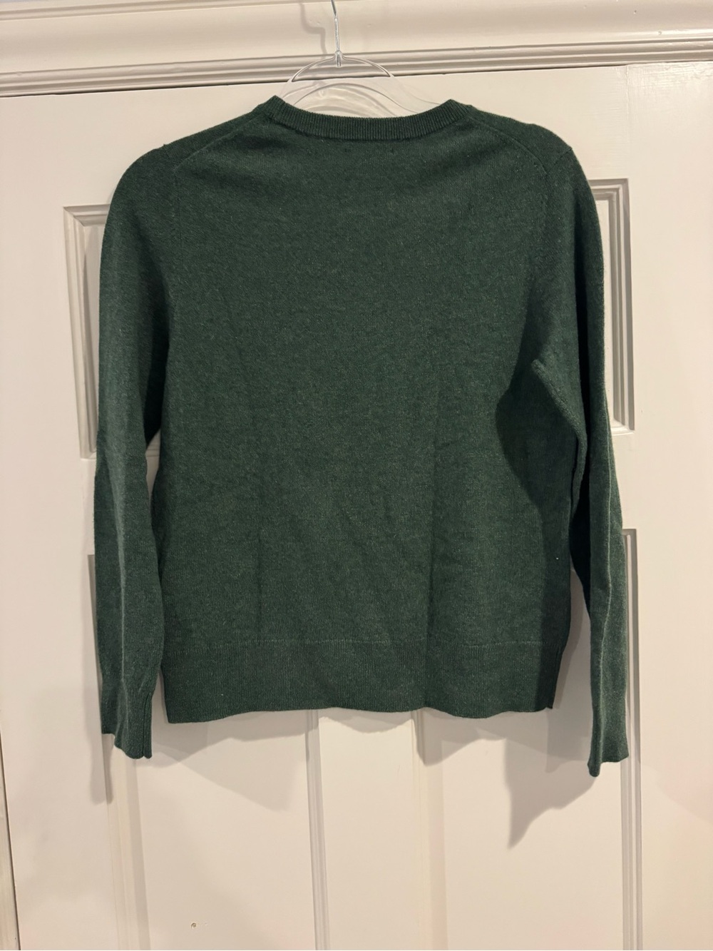 Quince Women's Forest Green Crewneck Sweater - Picture 6 of 6